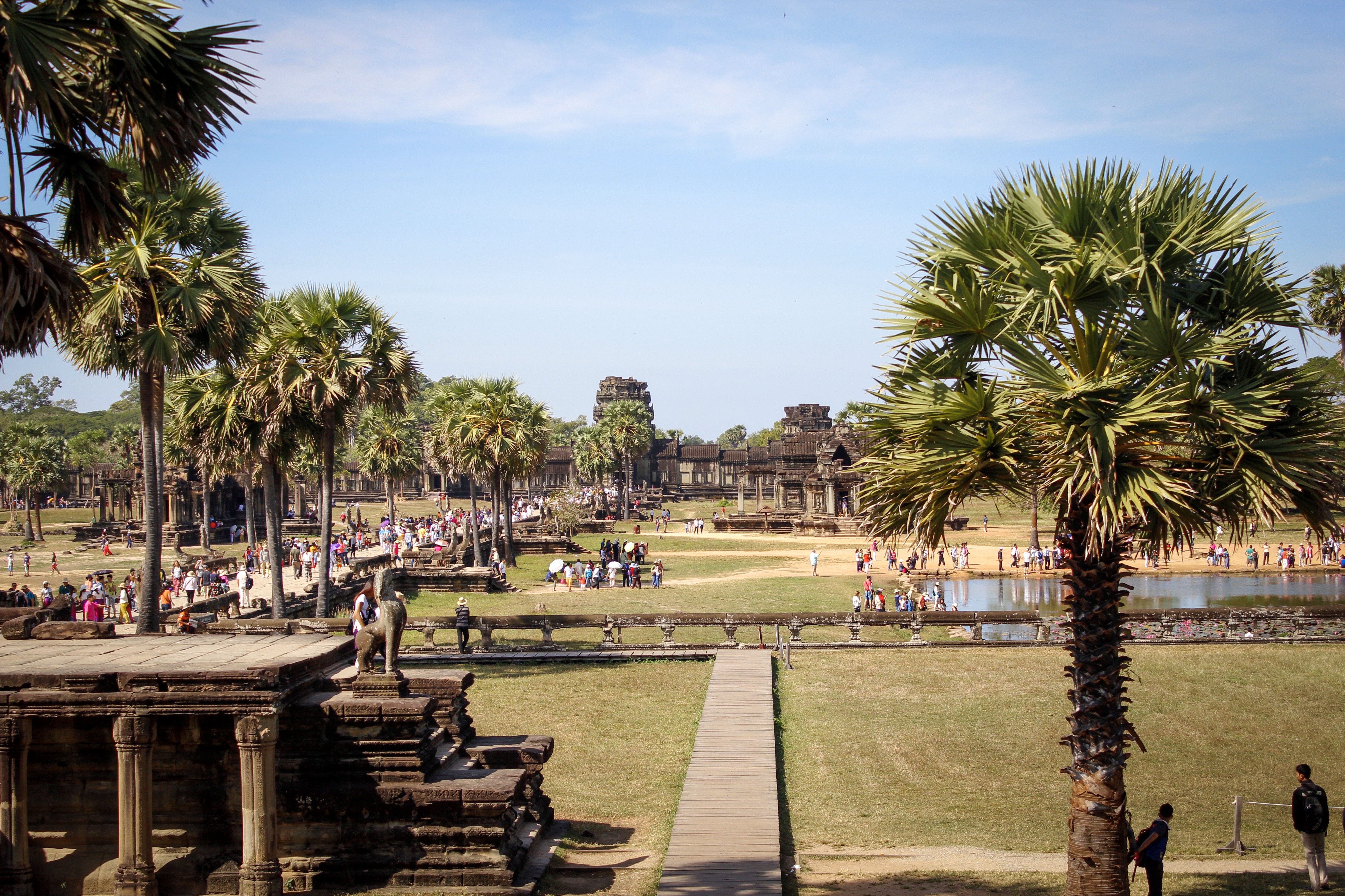 Interior del complejo de Angkor Wat, Siem Reap
